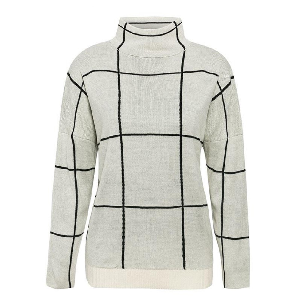 Turtleneck Pullover Sweater Dirty White - Picture 9 of 16